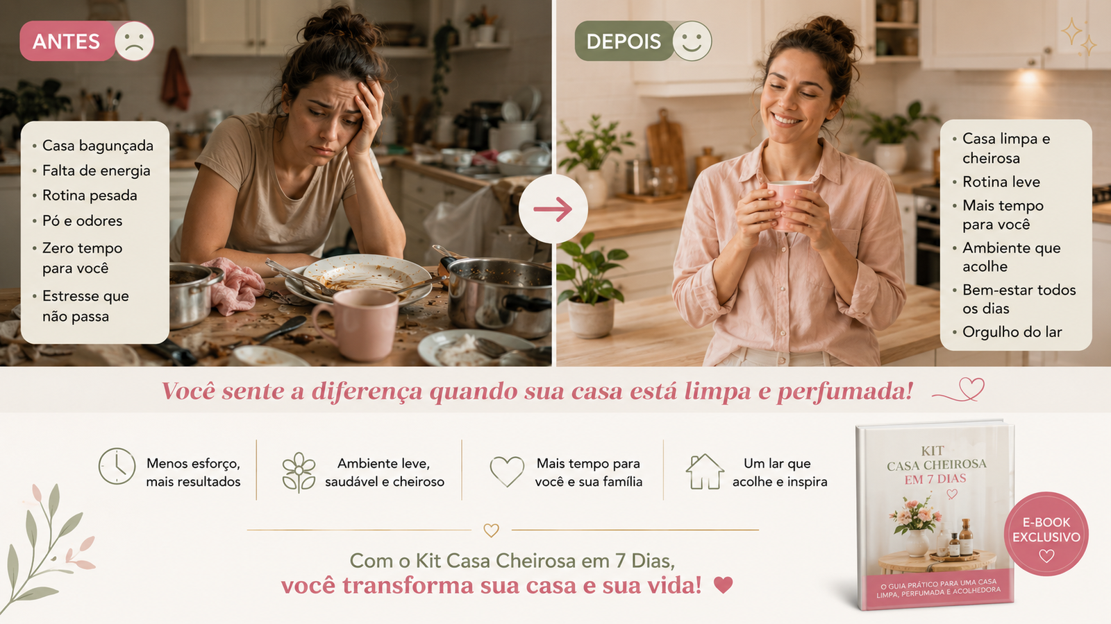 Antes e depois: cozinha